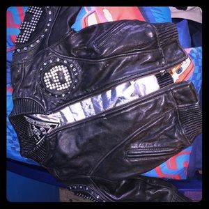 8 Ball AUTHENTIC Leather Jacket GREAT CONDITION